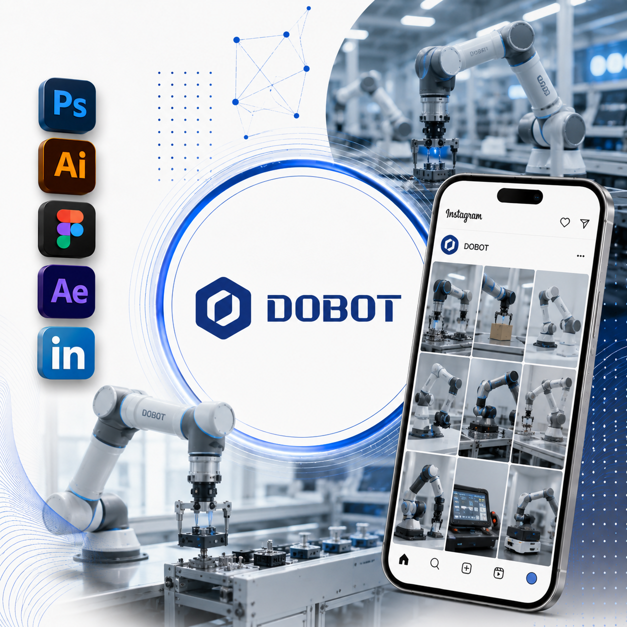 Dobot sosyal medya yönetimi çalışması